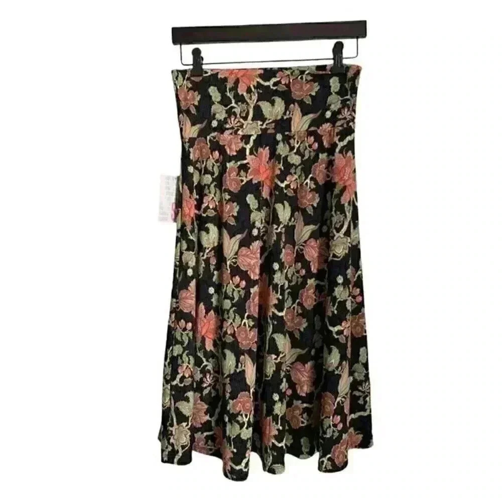 NWT Lularoe Floral Skirt in Azure Style - Size Small